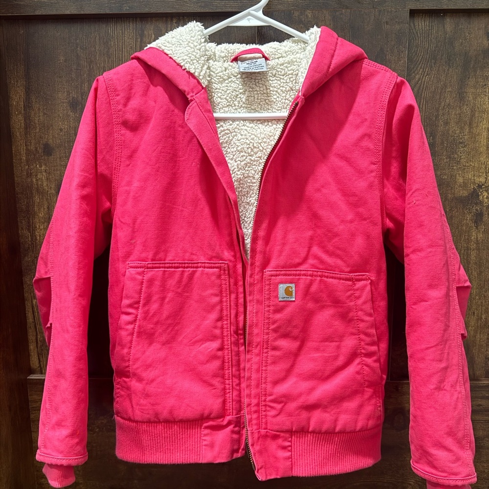 Carhartt Fuchsia Sherpa-Lined Jacket